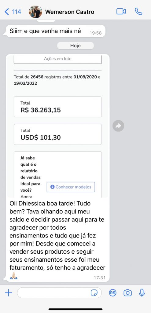 Depoimento METAMORFOSE MILIONÁRIA  17