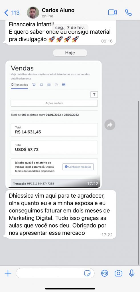 Depoimento METAMORFOSE MILIONÁRIA  15