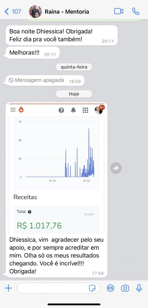 Depoimento METAMORFOSE MILIONÁRIA 